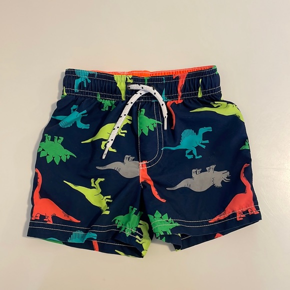 Carter’s Dinosaur Swim Shorts - 12M - Never Worn - Picture 1 of 2